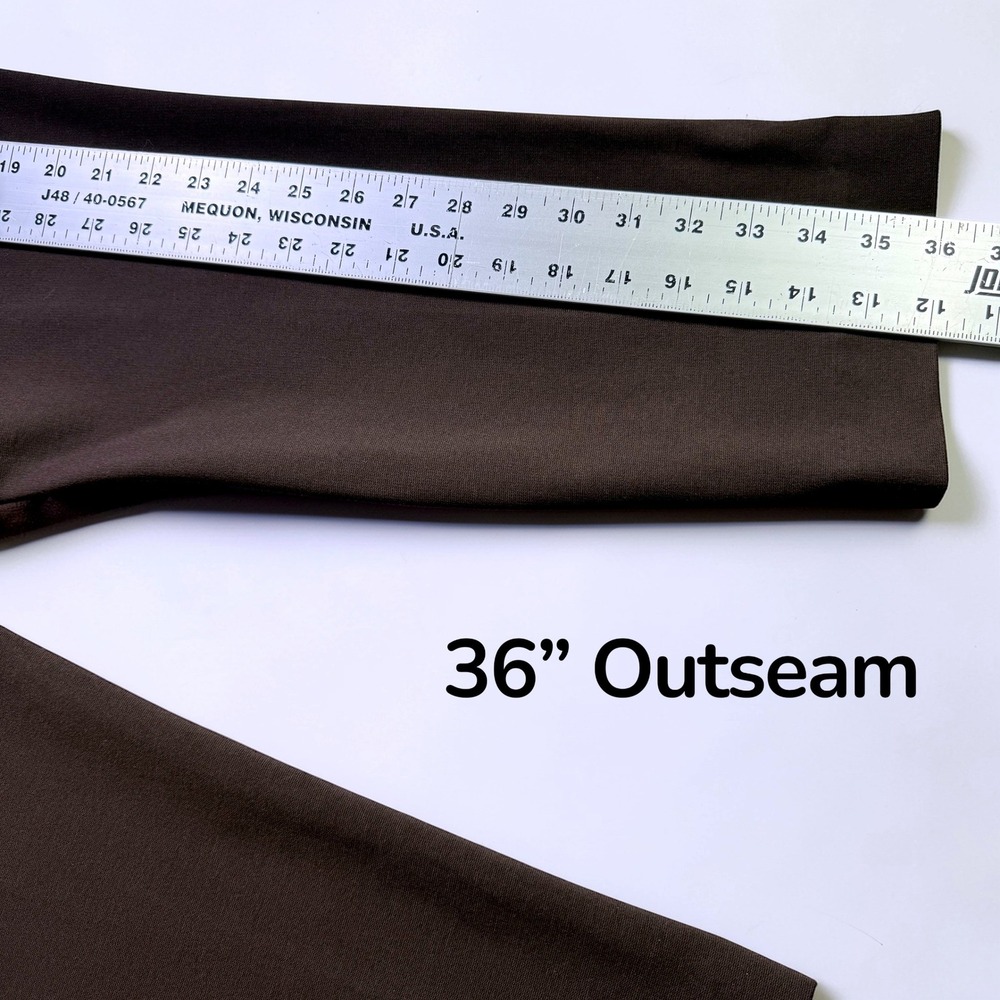 Chicos Brown Pull On Straight Leg Tummy Control Pants Size 1 US 8 High Rise - Picture 9 of 9